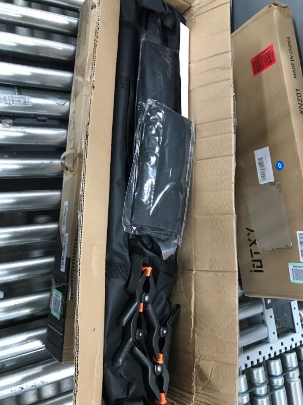 Photo 1 of CPLIRIS Backdrop Stand, 8.5x10ft Ajustable Photo Backdrop Stand for Parties, Background Support System for Events with Spring Clamps