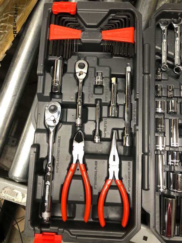 Photo 3 of ***ONE BIT MISSING*** Crescent 180 Pc. Professional Tool Set in Tool Storage Case - CTK180 180 Piece