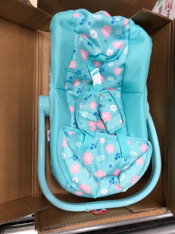 Photo 2 of Adora Baby Doll Car Seat - Flower Power Car Seat Carrier, Perfect Accessory That Fits Dolls Up to 20 inches Flower Power Baby Doll Car Seat