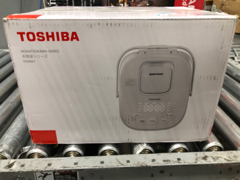 Photo 1 of Toshiba Low Carb Digital Programmable Multi-functional Rice Cooker, Slow Cooker, Steamer & Warmer, 5.5 Cups Uncooked with Fuzzy Logic and One-Touch Cooking, 24 Hour Delay Timer and Auto Keep Warm Feature, White
