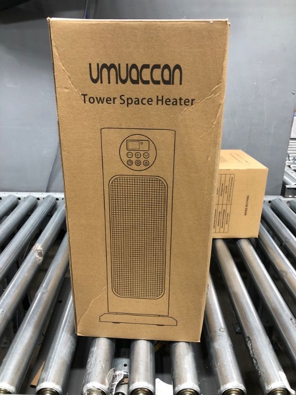 Photo 1 of UMUACCAN Space Heater,1500W Space Heater for Indoor Use with 70°Oscillation/Tip-Over Switch/Overheating Protection/9H Timer/V0 flame Retardant Space Heater with Remote