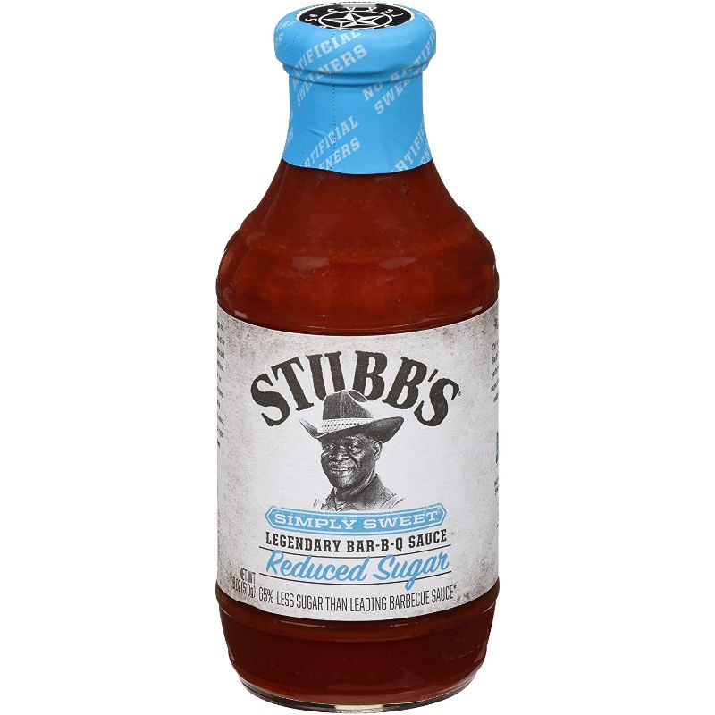 Photo 1 of *** expires: July 21,2023*** Stubb's Simply Sweet Reduced Sugar BBQ Sauce, 18 oz (Pack of 4)
