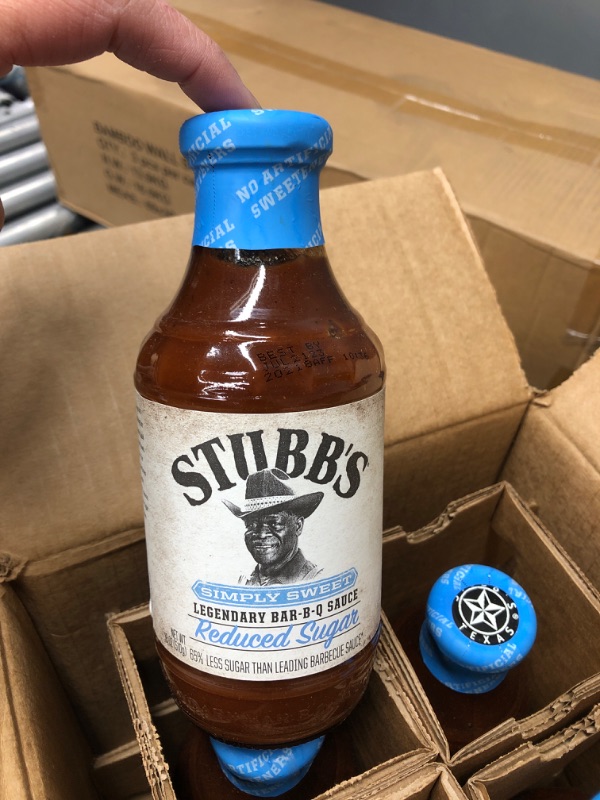 Photo 3 of *** expires: July 21,2023*** Stubb's Simply Sweet Reduced Sugar BBQ Sauce, 18 oz (Pack of 4)
