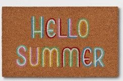 Photo 1 of 1'6x2'6 Hello Summer Doormat Brown - Sun Squad