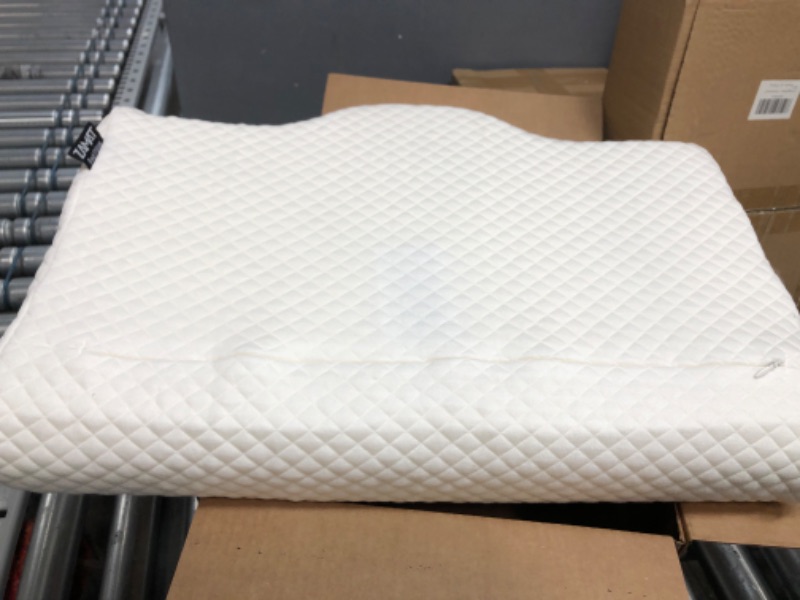 Photo 3 of 
EPABO Contour Memory Foam Pillow Orthopedic Sleeping Pillows, Ergonomic Cervical Pillow for Neck Pain - for Side Sleepers, Back and Stomach Sleepers, Free Pillowcase Included ( Firm & Queen )