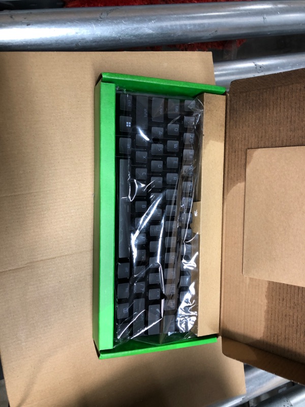 Photo 4 of Razer Huntsman Mini 60% Gaming Keyboard: Fast Keyboard Switches - Linear Optical Switches - Chroma RGB Lighting - PBT Keycaps - Onboard Memory - Classic Black