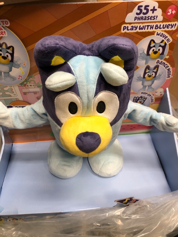 Photo 2 of Bluey Dance and Play 14" Animated Plush | Over 55 Phrases and Songs, Multicolor