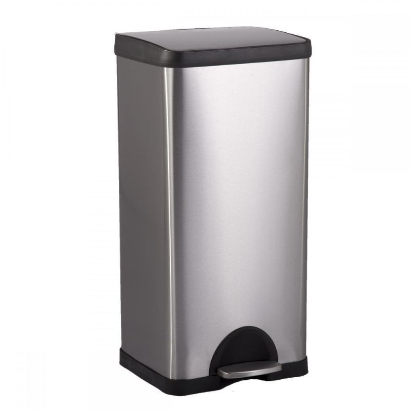 Photo 1 of  10 Gallon/ 38L Step Stainless-Steel Trash Can Kitchen S38