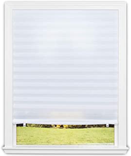 Photo 1 of Redi Shade No Tools Original Light Filtering Pleated Fabric Shade White, 48 in x 72 in, 2 Pack