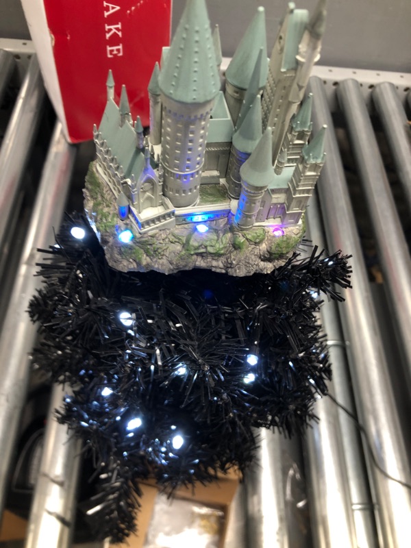 Photo 3 of *Tested* Hallmark Keepsake 2022, Miniature Harry Potter The Wizarding World Mini Set with Tabletop Tree, Ornaments, Tree Topper and Base Wizarding World Tree Set