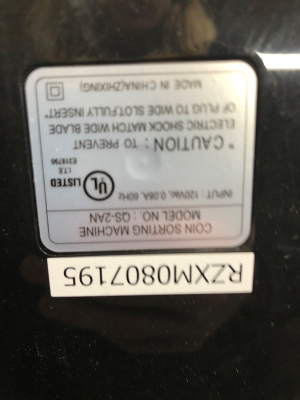 Photo 2 of *Tested* Royal Sovereign Electric Coin Sorter, Patented Anti-Jam Technology, 1 Row of Coin Counting (QS-2AN)