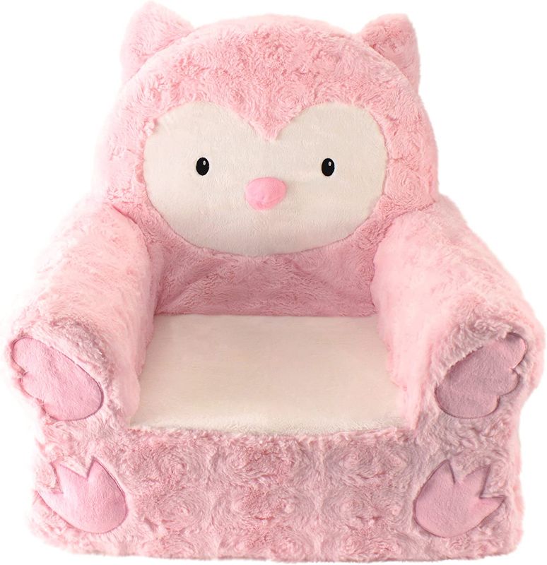 Photo 3 of Animal Adventure - Sweet Seats - Pink Owl Children's Plush Chair