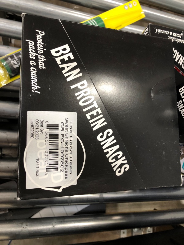 Photo 4 of ** EXPIRES MARCH 21/2023** The Good Bean Crunchy Chickpeas - Sweet Sriracha - (10 Pack) 1.4 oz Packet - Roasted Chickpea Beans - Vegan Snack with Good Source of Plant Protein and Fiber
