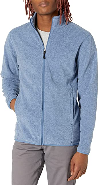 Photo 1 of Amazon Essentials Men's Full-Zip Polar Fleece Jacket  size large 