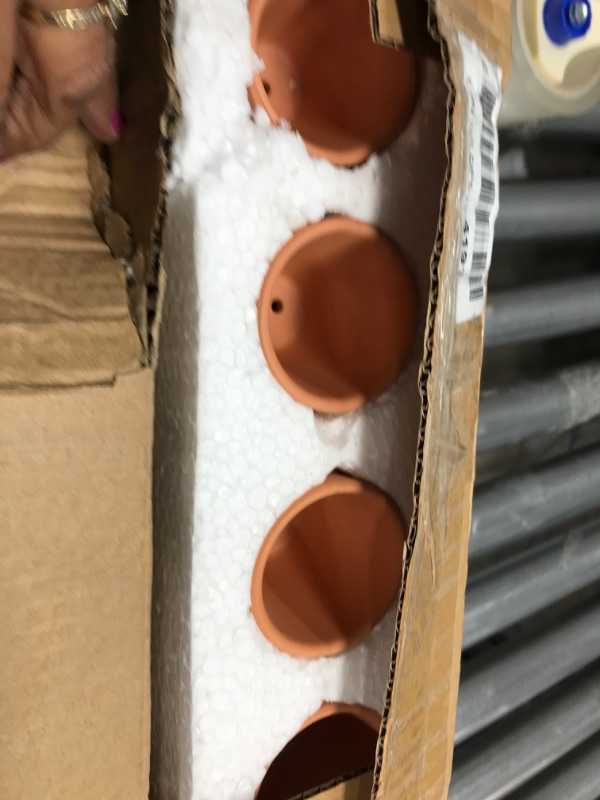 Photo 2 of 24 Pcs - 2.16" Small Mini Clay Pots Terracotta Pot Ceramic Pottery Planter Terra Cotta Flower Pot Succulent Nursery Pots - Great for Window Boxes, Cactus, Plants, Crafts, Wedding Favors