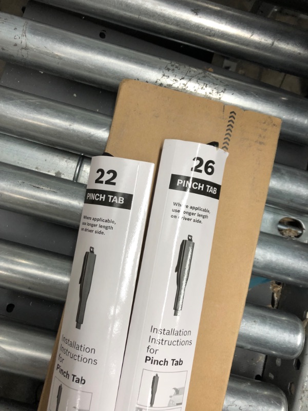 Photo 2 of AmazonBasics - Windshield Wiper Blades (Set of 2) - 26" / 22" Pinch Tab Pinch Tab 26" / 22"