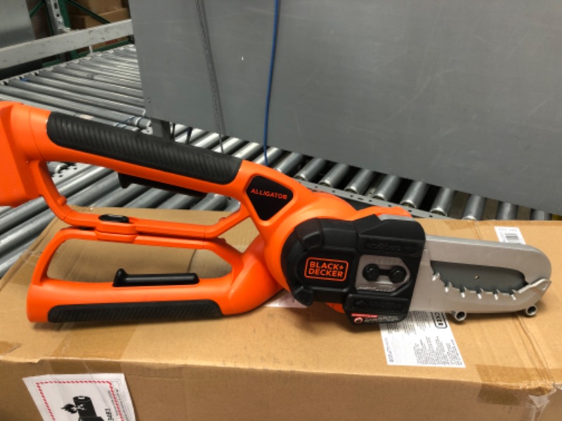 Photo 2 of (Tool Only) BLACK+DECKER 20V MAX* Alligator Lopper Cordless Chainsaw, Tool Only (LLP120B) 20V Lopper 