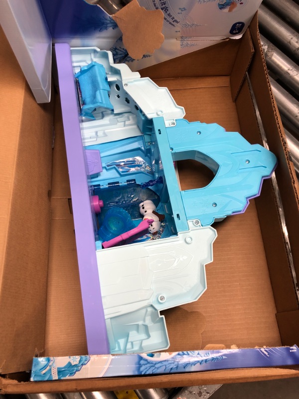 Photo 2 of Disney Frozen Toys, Little People Playset with Lights and Music, Elsa and Olaf Figures, Elsa’s Ice Palace, Toddler and Preschool Toys Standard