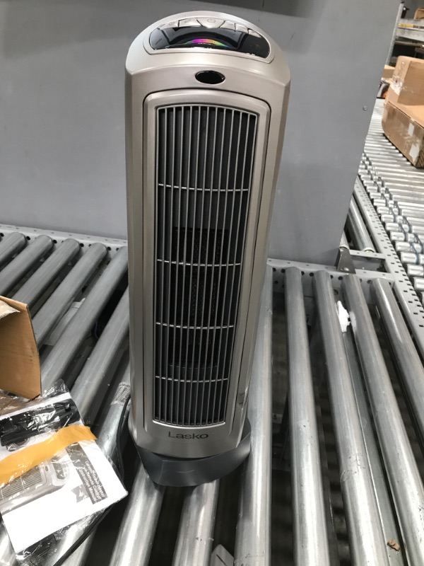 Photo 2 of Lasko 1500W Digital Ceramic Space Heater with Remote, 755320, Silver