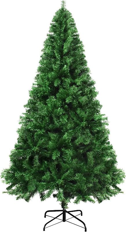 Photo 1 of 6FT Artificial Christmas Tree - Mupera Christmas Tree, Fake Christmas Tree(2023 New), PVC Xmas Pine Tree, 800 Branch Tips, for Home, Office, Shopping Center, Party/Holiday Decoration Gift Use
