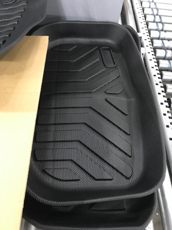 Photo 3 of (6 Pack) Tesla Model Y Floor Mats 2023 2022 2021 2020 3D Full Cover Front Rear Trunk Mats Custom Fits Floor Liners for Tesla Model Y Accessories All-Weather Protect Rear Cargo Liner Mats Model Y ?6 Pack?Floor+Cargo+Trunk Mats