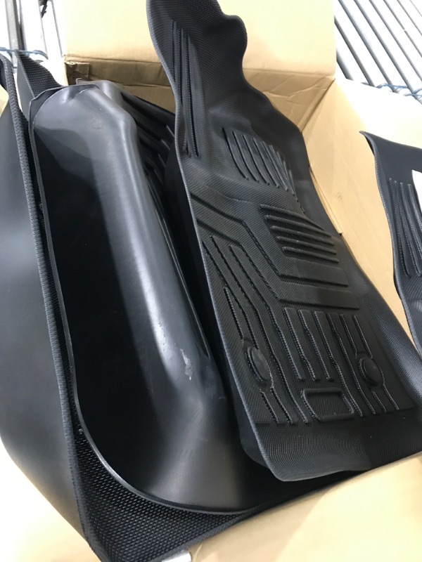 Photo 2 of (6 Pack) Tesla Model Y Floor Mats 2023 2022 2021 2020 3D Full Cover Front Rear Trunk Mats Custom Fits Floor Liners for Tesla Model Y Accessories All-Weather Protect Rear Cargo Liner Mats Model Y ?6 Pack?Floor+Cargo+Trunk Mats