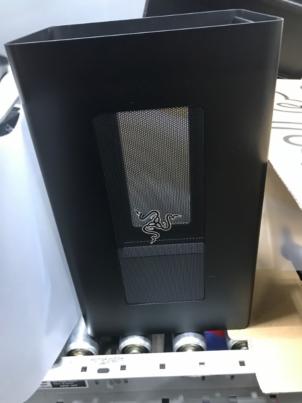 Photo 2 of Razer Core X Aluminum External GPU Enclosure (eGPU): Compatible with Windows & MacOS Thunderbolt 3 Laptops, NVIDIA /AMD PCIe Support, 650W PSU, Classic Black Classic Black Core X eGPU