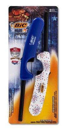 Photo 1 of 2/ BiC 2pk Americana Special Edition Multi-Purpose Lighter - Red/White/Blue

