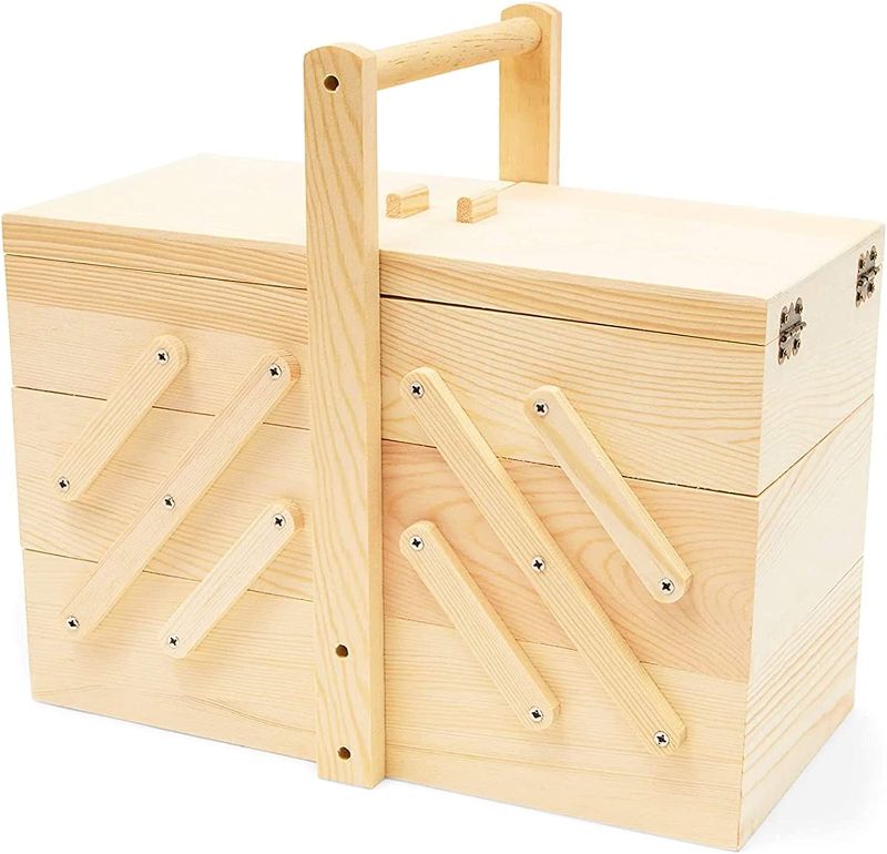 Photo 1 of 
Wooden Sewing Box Organizer for Sewing Supplies, 3 Tier Drawers for Craft Tools, Needles (12.6 x 11.5 x 7 In)
 
 Wooden Sewing Box Organizer for Sewing Supplies, 3 Tier Drawers for Craft Tools, Needles (12.6 x 11.5 x 7 In)
 
 
 
 
 
