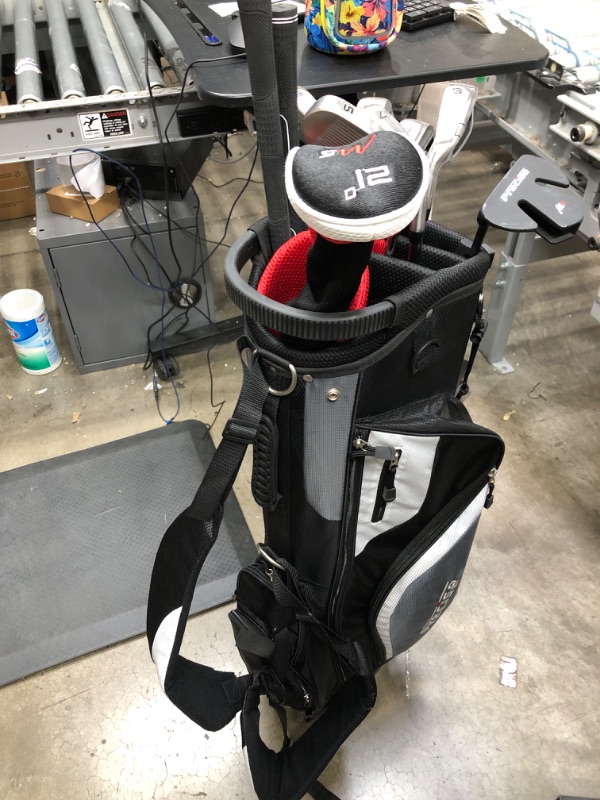 Photo 3 of 
Precise M5 Men's Complete Golf Clubs Package Set Includes Titanium Driver, S.S. Fairway, S.S. Hybrid, S.S. 5-PW Irons, Putter, Stand Bag, 3 H/C's
