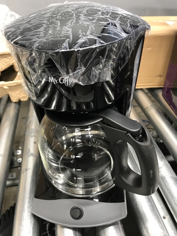 Photo 2 of *** POWERS ON *** Mr. Coffee Coffee Maker with Auto Pause and Glass Carafe, 12 Cups, Black & 2129512, 5-Cup Mini Brew Switch Coffee Maker, Black Black Coffee Maker + Coffee Maker, Black