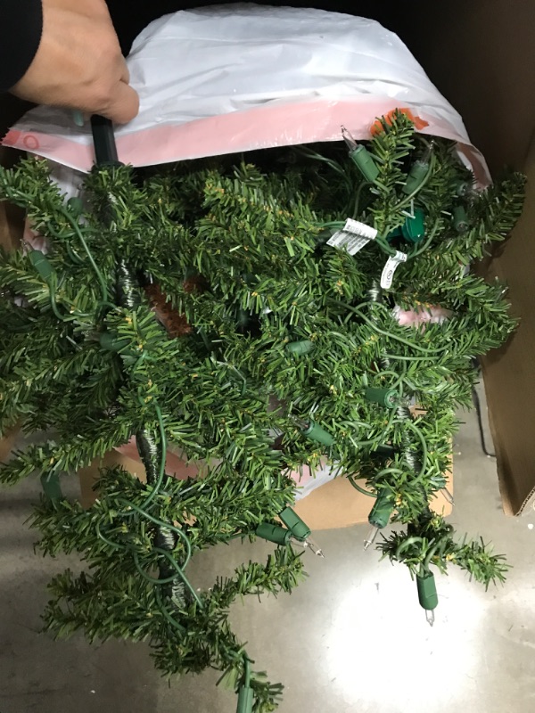 Photo 2 of *** USED *** Vickerman 2' 3' 4' Natural Alpine Artificial Christmas Tree Set, Clear Incandescent Lights - Faux Christmas Tree Set - Seasonal Indoor Home Decor 2' 3' 4' Clear Lights