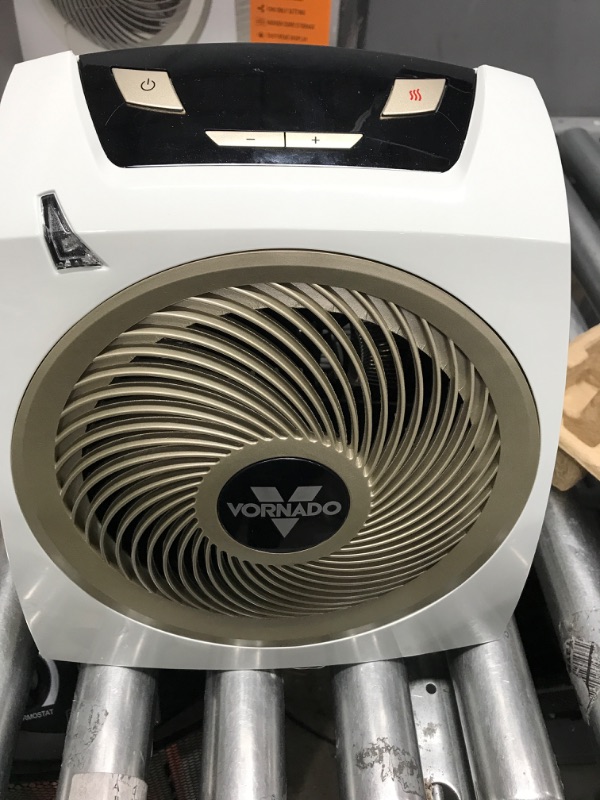 Photo 2 of *** POWERS ON *** Vornado AVH10 Vortex Heater with Auto Climate Control, 2 Heat Settings, Fan Only Option, Digital Display, Advanced Safety Features, Whole Room, White AVH10 — Auto Climate Heater