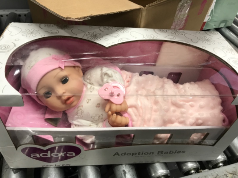 Photo 2 of Adora Adoption Baby Hope - 16 inch Realistic Newborn Baby Doll with Doll Accessories and Certificate of Adoption