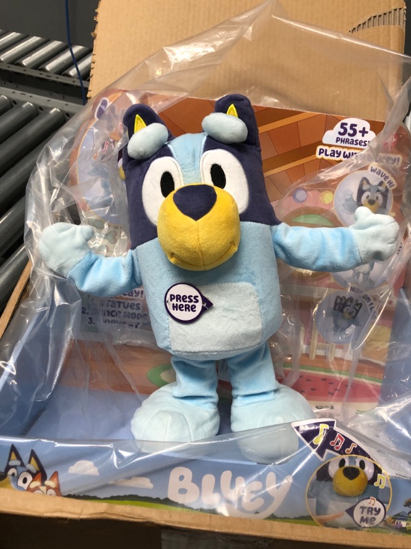 Photo 2 of Bluey Dance and Play 14" Animated Plush | Over 55 Phrases and Songs, Multicolor
