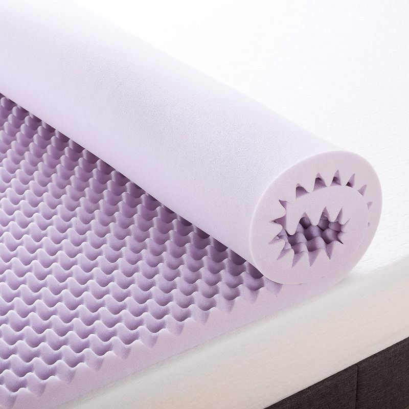 Photo 1 of 
Best Price Mattress 2 Inch Egg Crate Memory Foam Mattress Topper with Soothing Lavender Infusion
