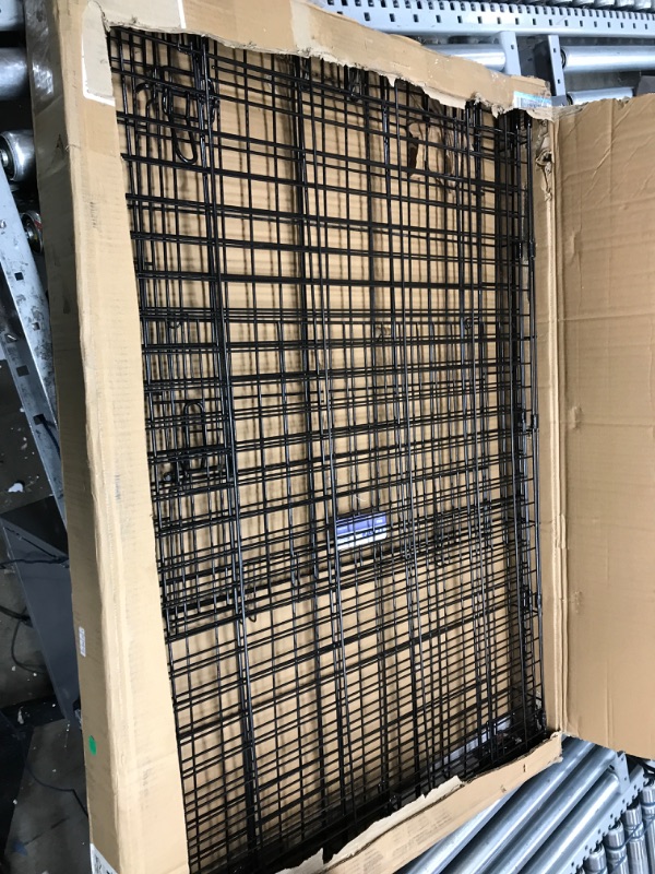 Photo 2 of *USED*MidWest Homes for Pets Newly Enhanced Single & Double Door iCrate Dog Crate, Includes Leak-Proof Pan, Floor Protecting Feet, Divider Panel & New Patented Features 42-Inch w/Divider Single Door