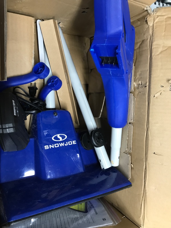 Photo 2 of  UNABLE TO TESTED Snow Joe 24V-SS11-XR 24-Volt 11-Inch 5-Ah Cordless Snow Shovel, Kit (w/5-Ah Battery + Quick Charger) Kit (w/ 5-Ah Battery + Quick Charger)