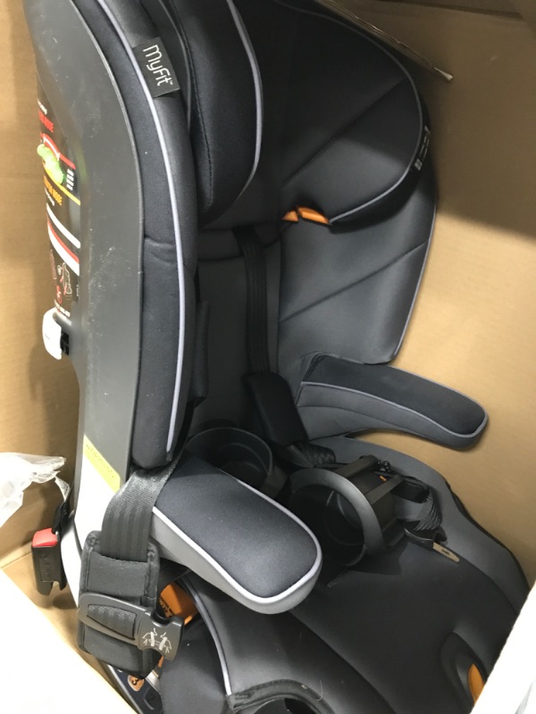 Photo 1 of Chicco MyFit Harness + Booster Car Seat, 5-Point Harness Car Seat and High Back Booster Seat, For children 25-100 lbs. | Fathom/Grey/Blue Fathom/Grey/Blue MyFit