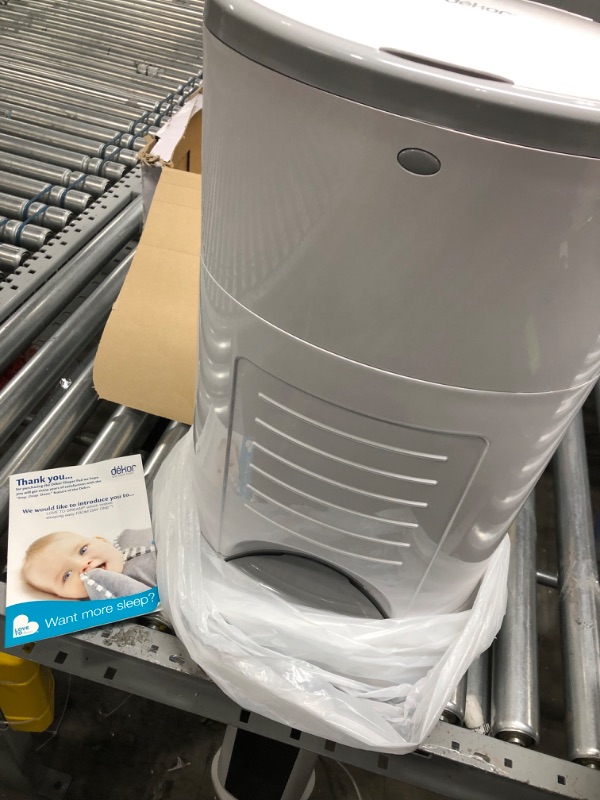 Photo 2 of Dékor Plus Diaper Pail Gift Set – White | Comes with Over a Year's Supply Worth of Dékor Refills! Plus Gift Set