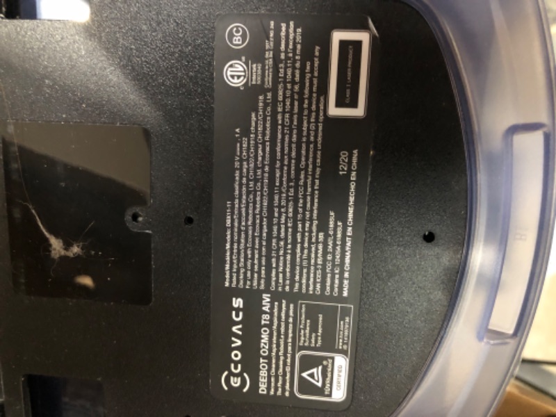 Photo 4 of (USED)ECOVACS Deebot N8 Pro+ Robot Vacuum and Mop Cleaner, with Self Empty Station, 2600Pa Suction, Laser Based LiDAR Navigation, Carpet Detection, Multi Floor Mapping, Personalized Cleaning