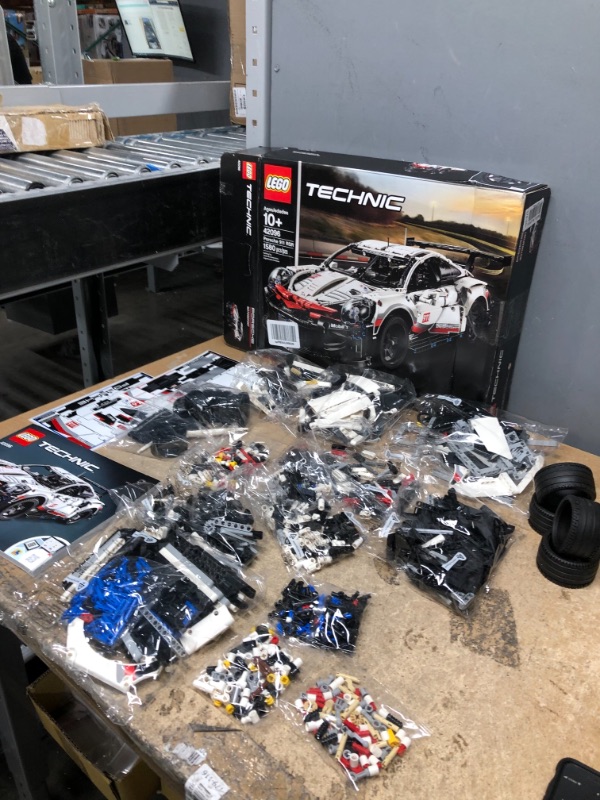 Photo 2 of **13 BAGS INCLUDED**
LEGO Technic Porsche 911 RSR 42096 Race Car Building Set STEM Toy for Boys and Girls Ages 10+ Features Porsche Model Car with Toy Engine (1,580 Pieces)