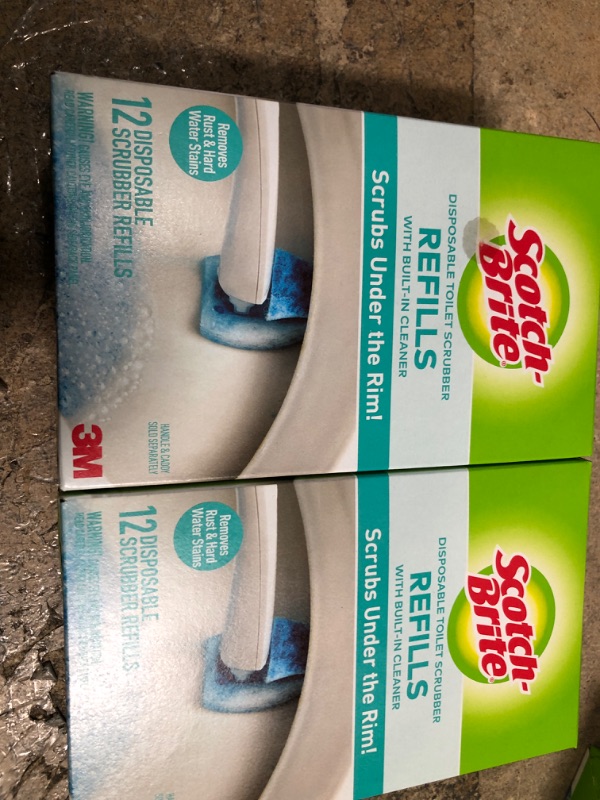 Photo 2 of 2 OF- Scotch-Brite Disposable Toilet Scrubber Refills - 12ct

