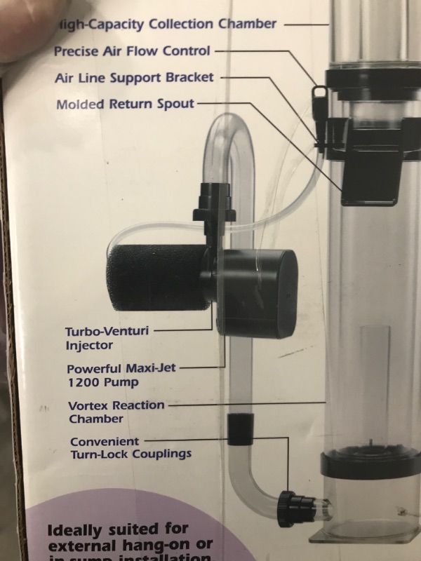 Photo 4 of ***TESTED POWERED ON***Instant Ocean SCPS-100 SeaClone Protein Skimmer, 100-Gallon