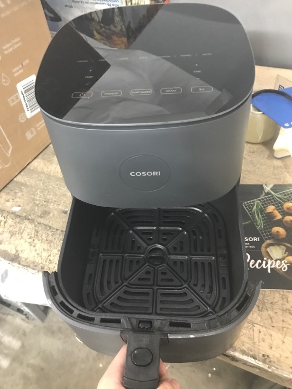 Photo 3 of ***TESTED POWERED ON***COSORI Air Fryer, 5 QT, 9-in-1 Airfryer Compact Oilless Small Oven, Dishwasher-Safe, 450? freidora de aire, 30 Exclusive Recipes, Tempered Glass Display, Nonstick Basket, Quiet, Fit for 1-4 People
