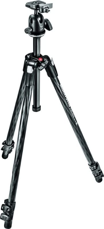 Photo 1 of Manfrotto MK290XTC3-BHUS Xtra Carbon Fiber 3-Section Tripod Kit with Ball Head , Black
