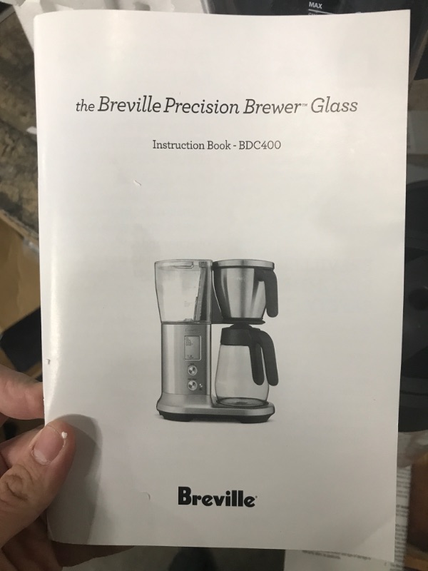 Photo 4 of **TESTED POWERED ON***Breville Precision Brewer Glass Coffee Maker, Brushed Stainless Steel, BDC400BSS