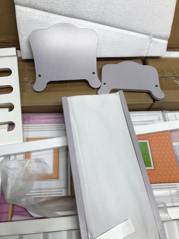 Photo 1 of Amazon Basics 4-Story Wooden Dollhouse with Furniture Accessories for 12-Inch Dolls