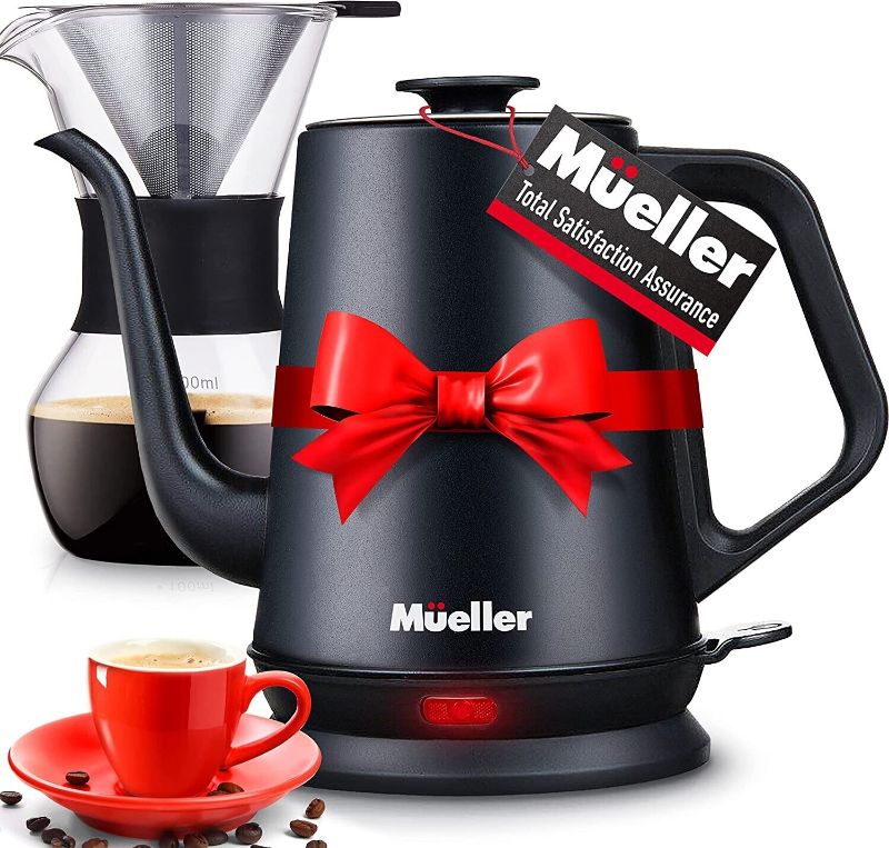 Photo 4 of *** POWERS ON *** Mueller Electric Gooseneck Kettle Pour Over Drip Coffee Maker Tea Kettle Matte