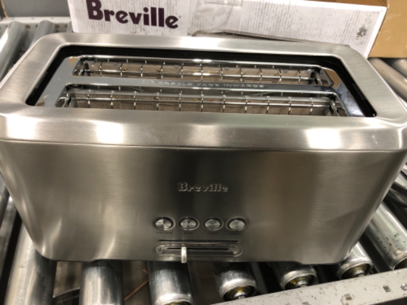 Photo 2 of *** POWERS ON ***Breville Bit More 4-Slice Toaster, Brushed Stainless Steel, BTA730XL